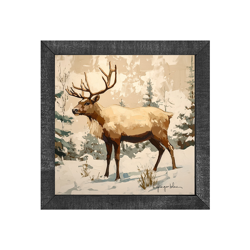Adirondack Reindeer in Forest