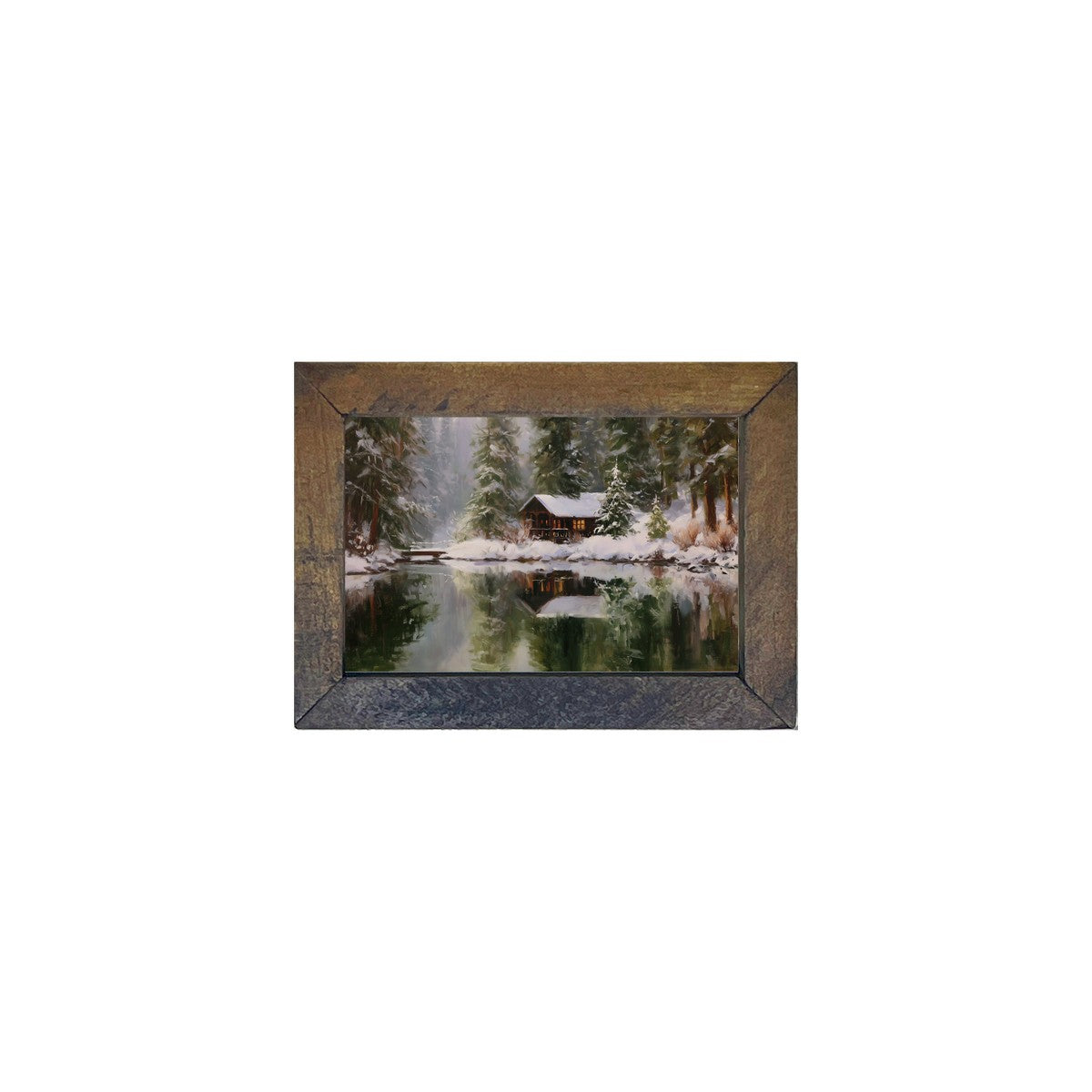 Wintertime Mirror Lake - Horizontal Frame