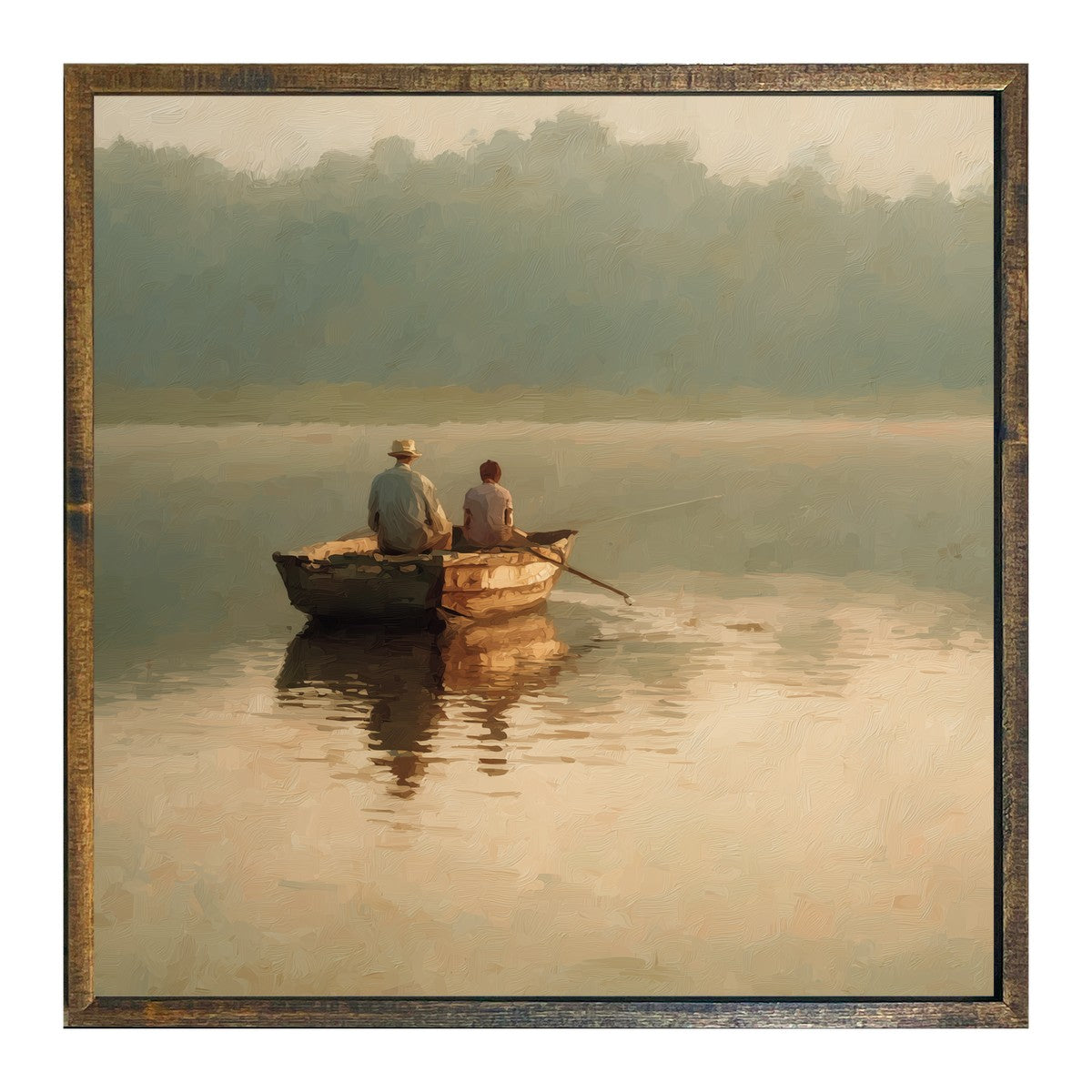 Morning on the Lake - Square Frame