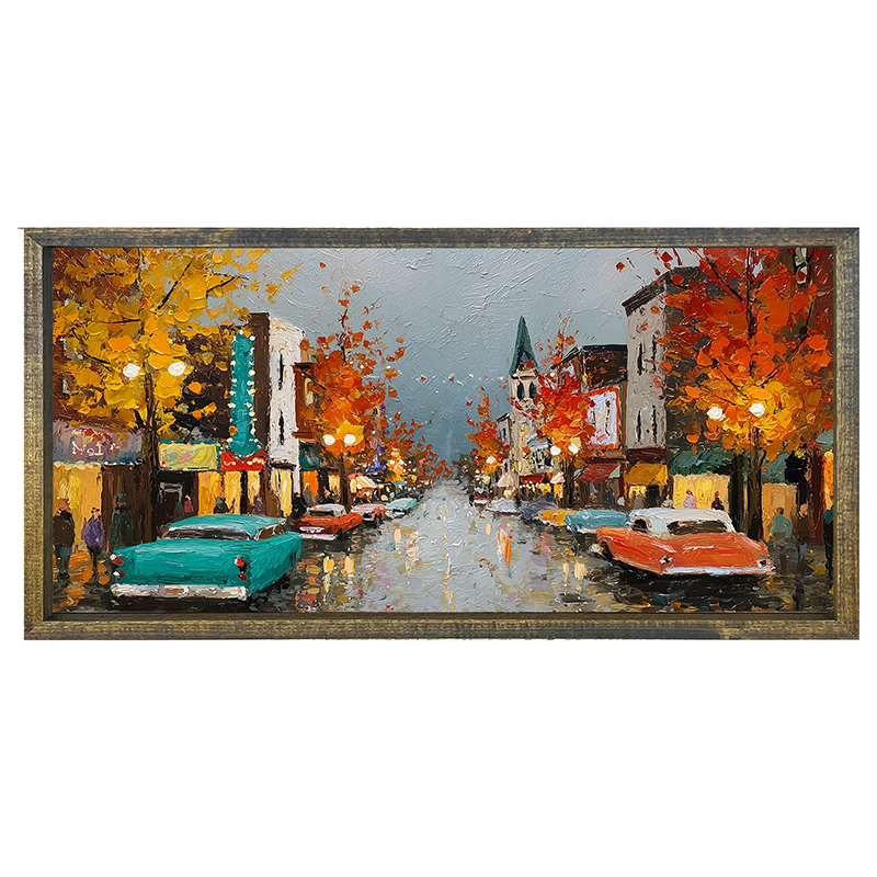 Hudson Valley Village - Autumn Memories - Horizontal Frame