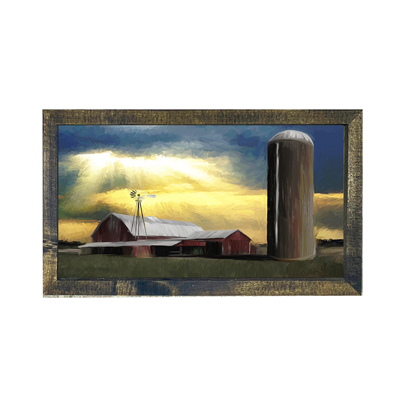 Sunset at the farm