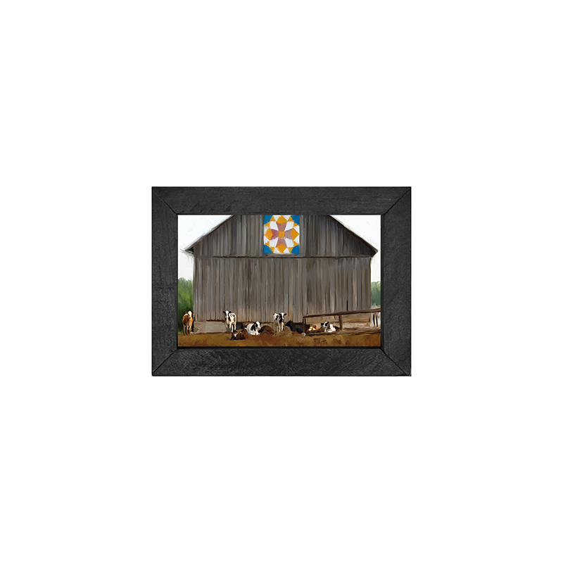 Barn- quilted with cows