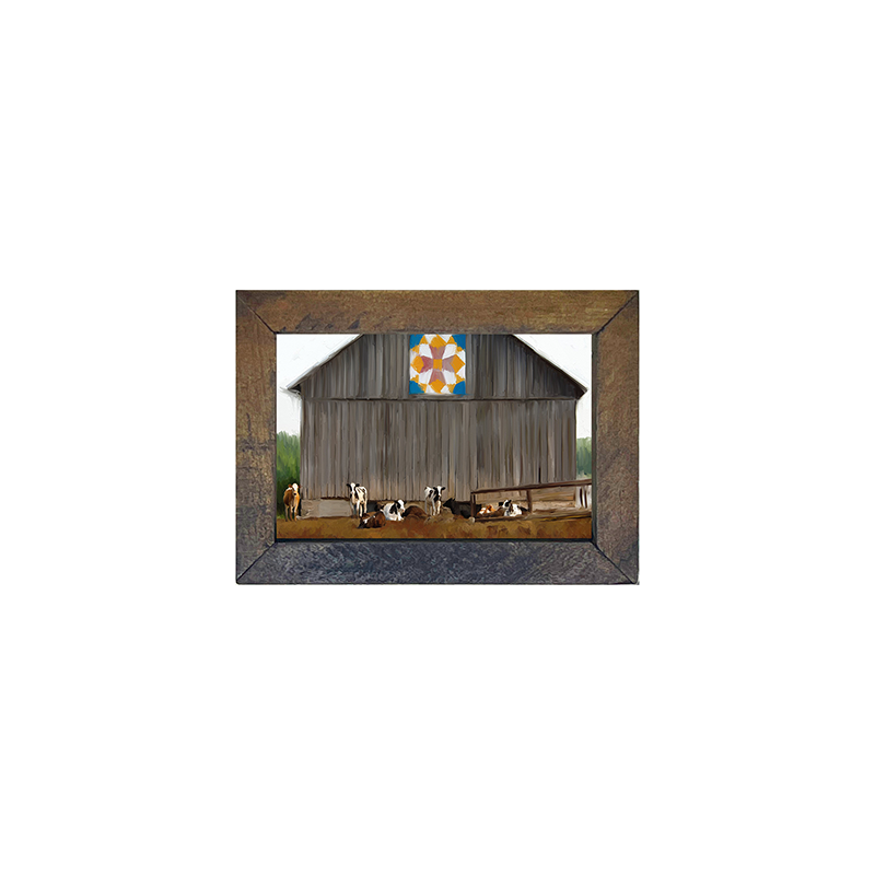 Barn- quilted with cows