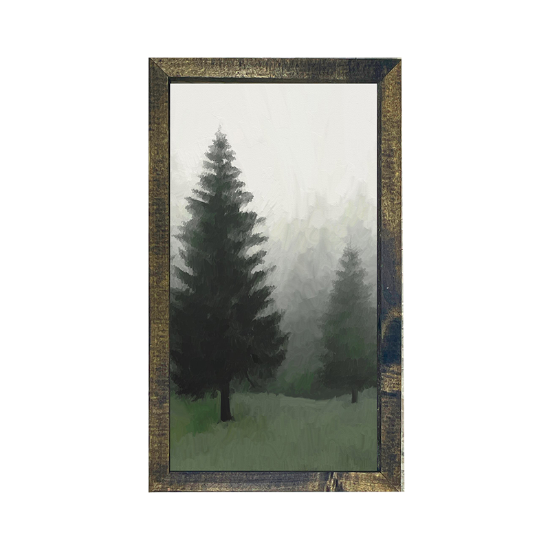 Fog in the forest vertical 2