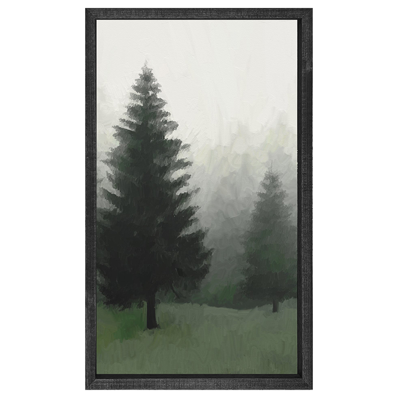 Fog in the forest vertical 2