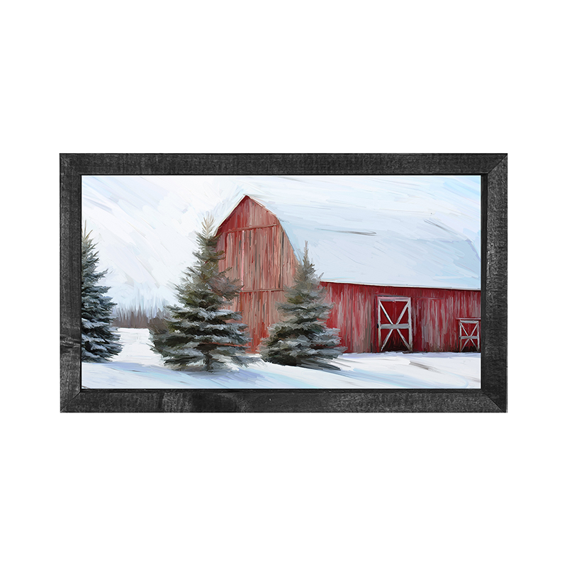 Barn with Trees Horizontal