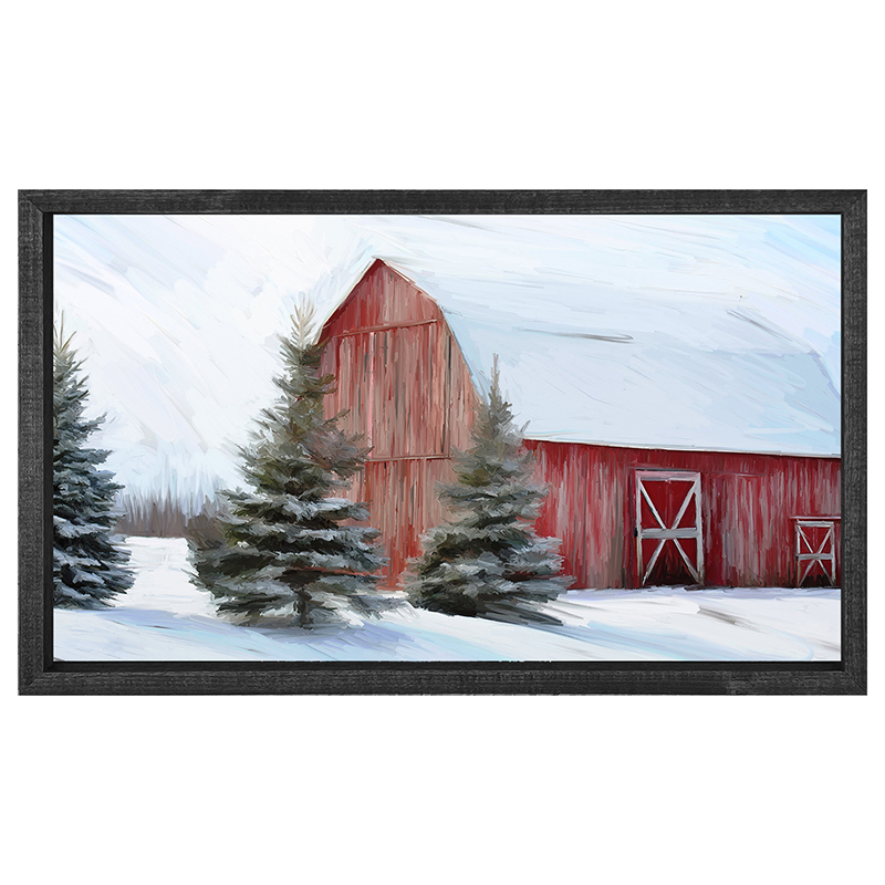 Barn with Trees Horizontal