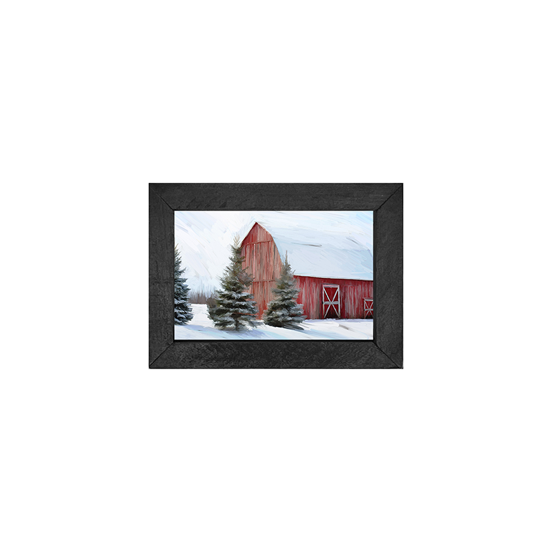 Barn with Trees Horizontal