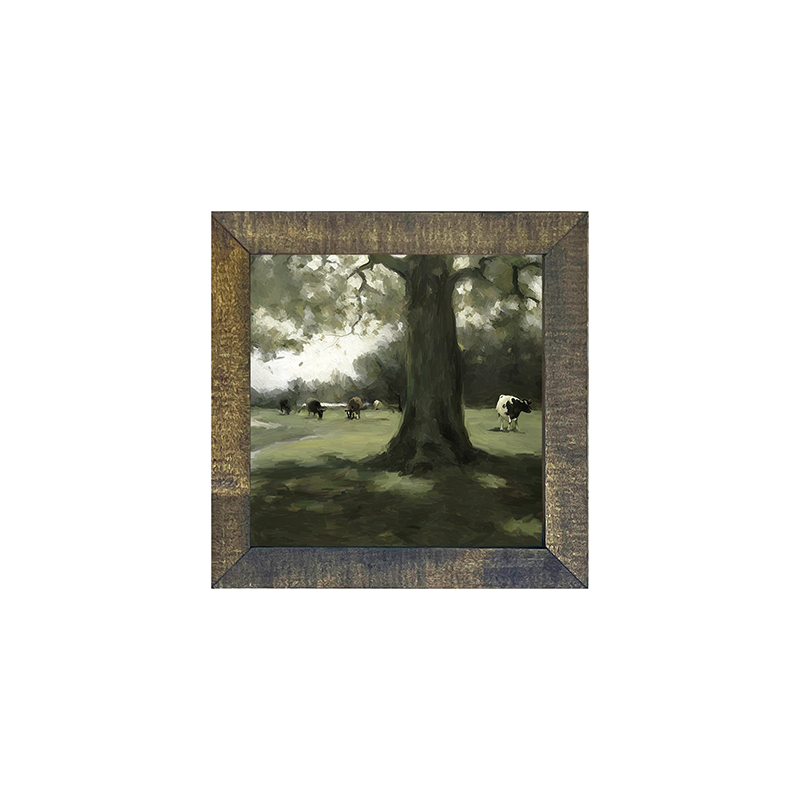 Tree with Holstein Cows
