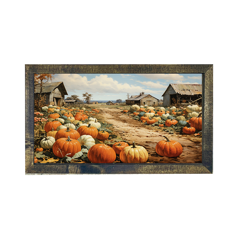 Field of Pumpkins - Horizontal Frame