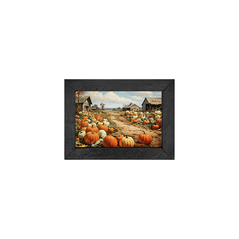 Field of Pumpkins - Horizontal Frame