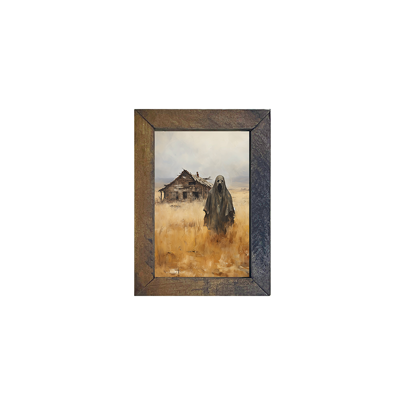 Ghost at abandoned house - Vertical Frame