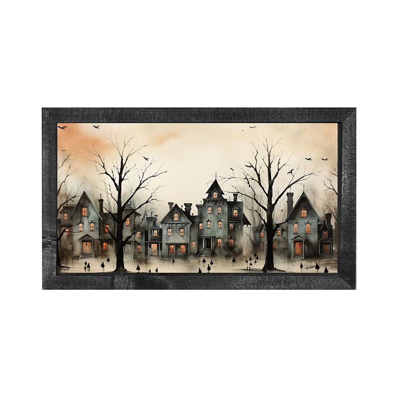 Spooky village - Vertical Frame