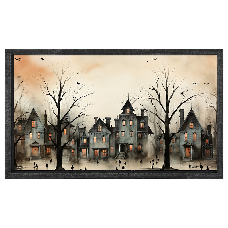 Spooky village - Vertical Frame