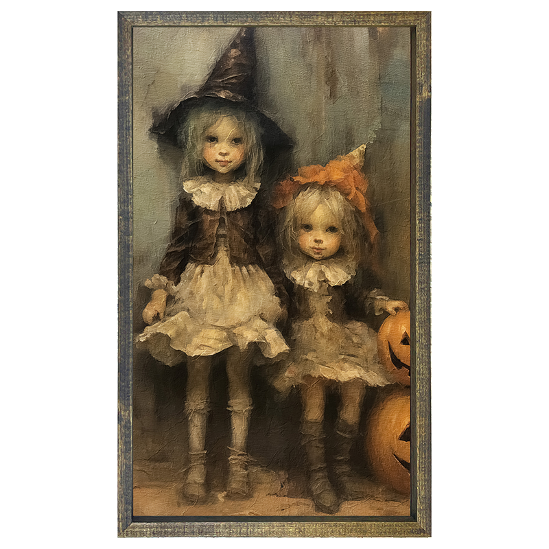 Witchy Duo - Vertical Frame