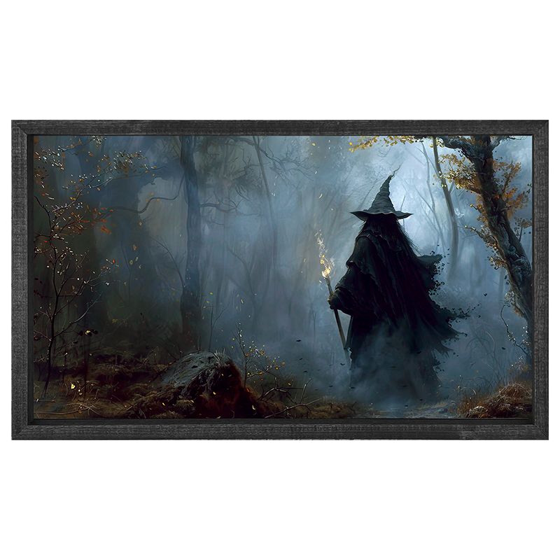 Foggy Night Witch - Horizontal Frame