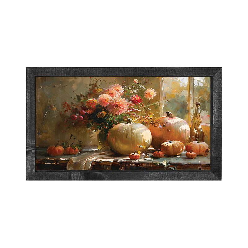 Farm Window Pumpkins - Horizontal Frame