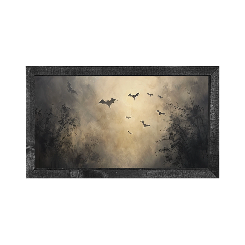 Moonlit Bats - Horizontal Frame