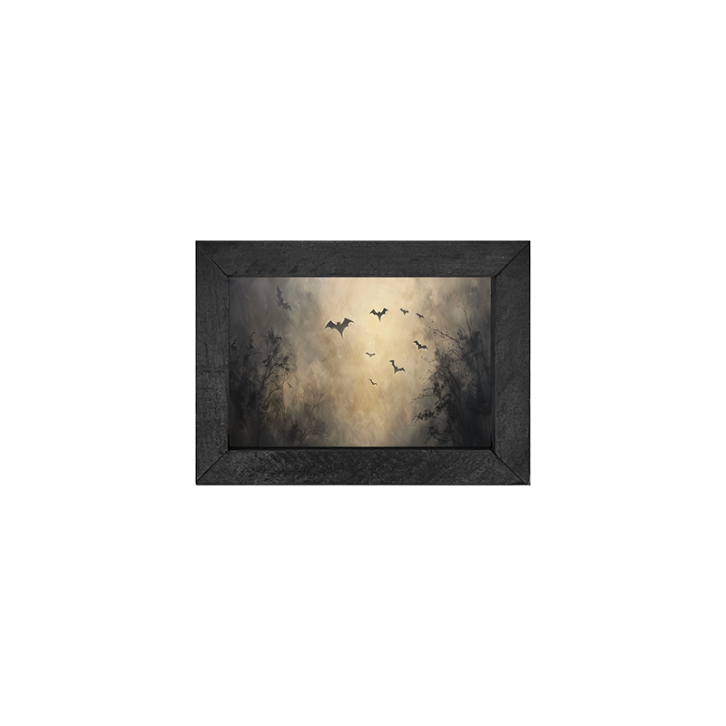 Moonlit Bats - Horizontal Frame