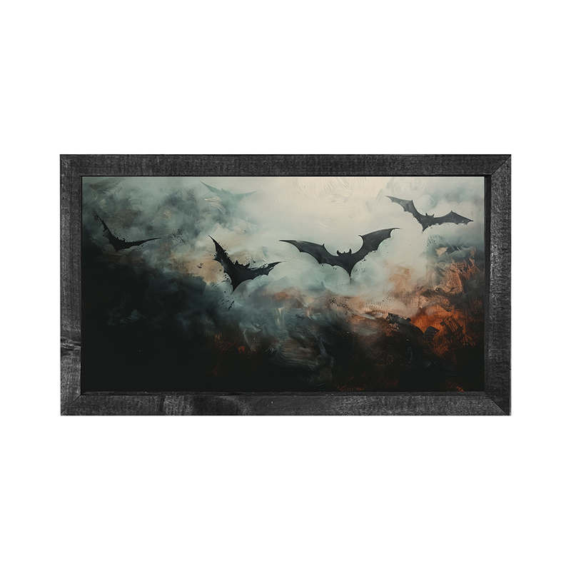 Bats in the moonlight - Horizontal Frame