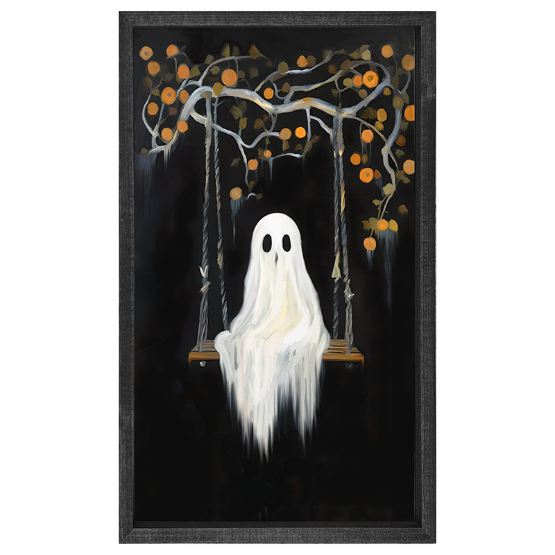 Ghost on a swing - Vertical Frame