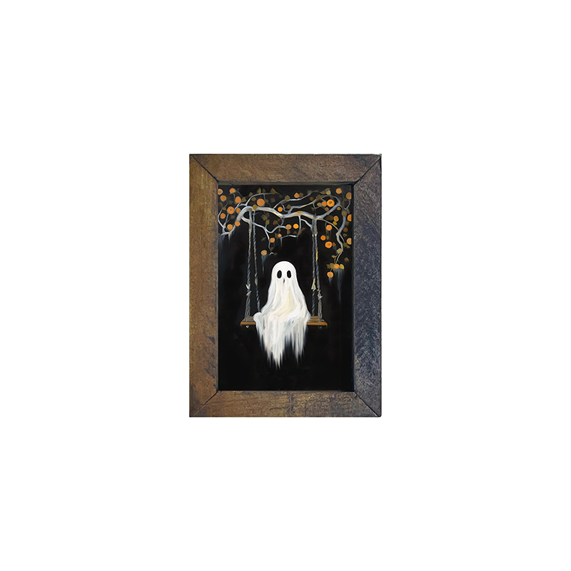 Ghost on a swing - Vertical Frame
