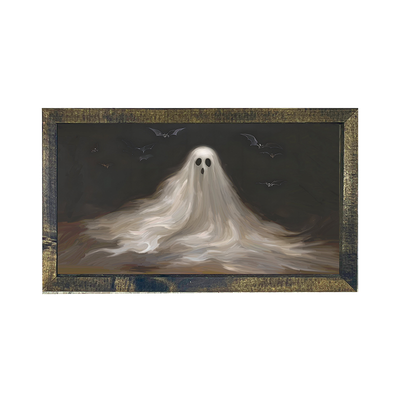 Ghost with Bats - Horizontal Frame