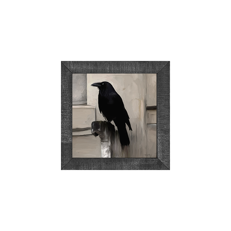 Perched Raven