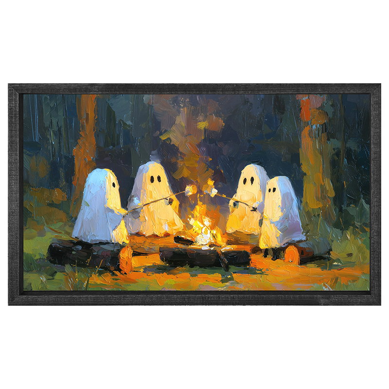 Ghosts Roasting Marshmallows - Horizontal Frame