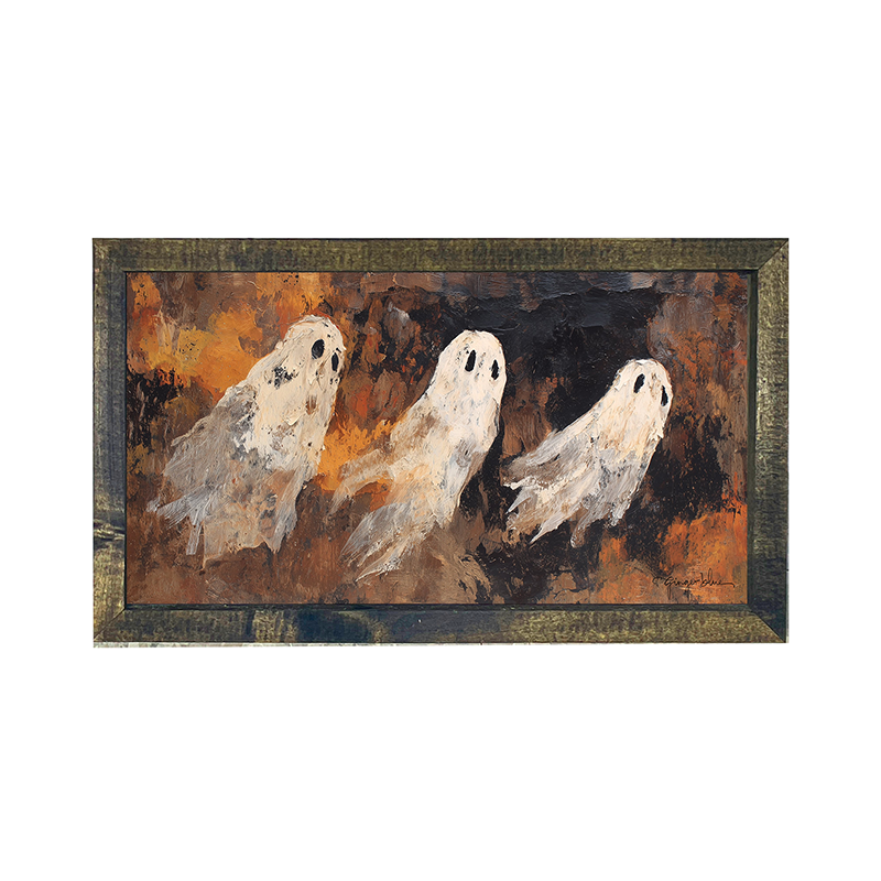 Three Ghosts Flying - Horizontal Frame
