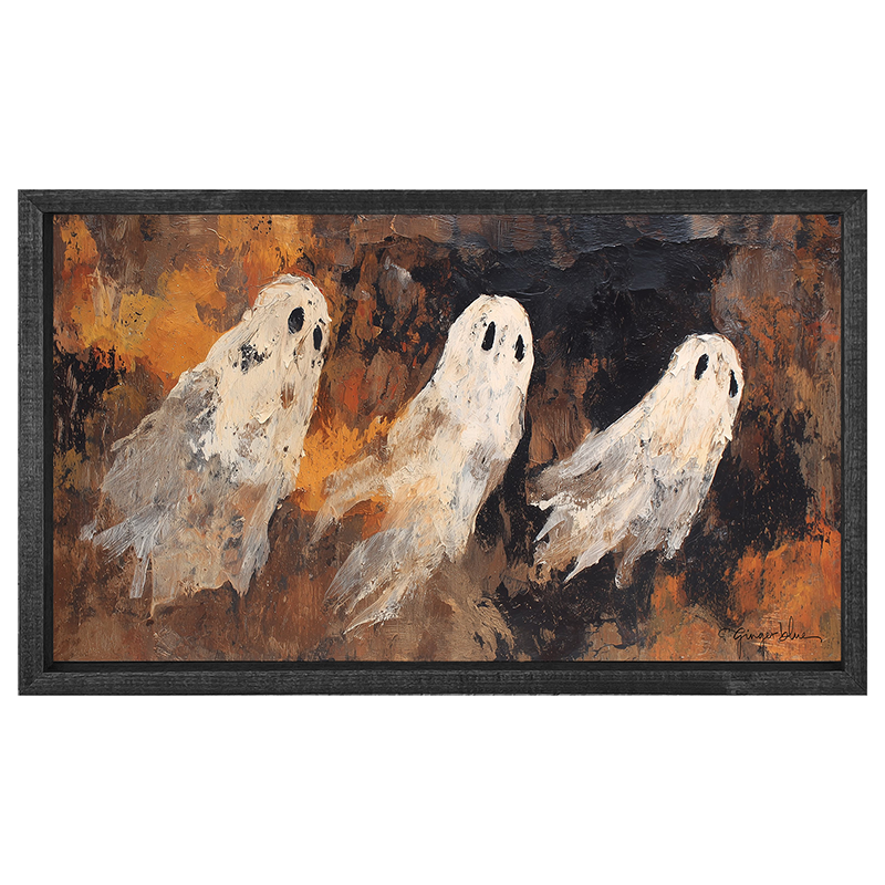 Three Ghosts Flying - Horizontal Frame