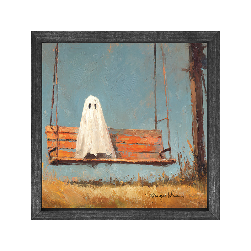 Ghost Sitting on Swing