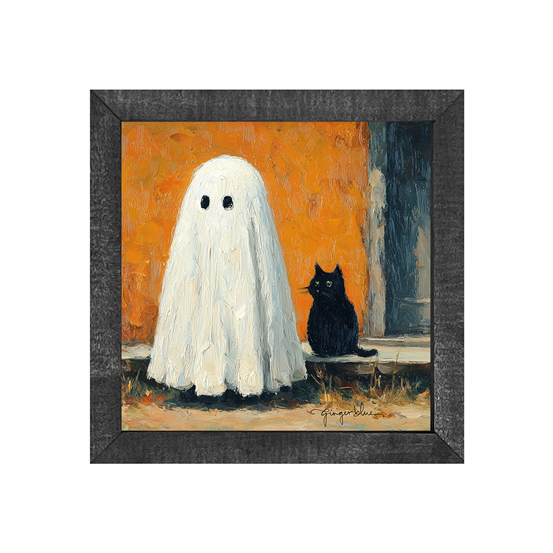 Ghost with Black Cat