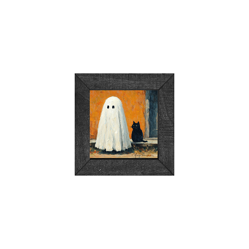 Ghost with Black Cat