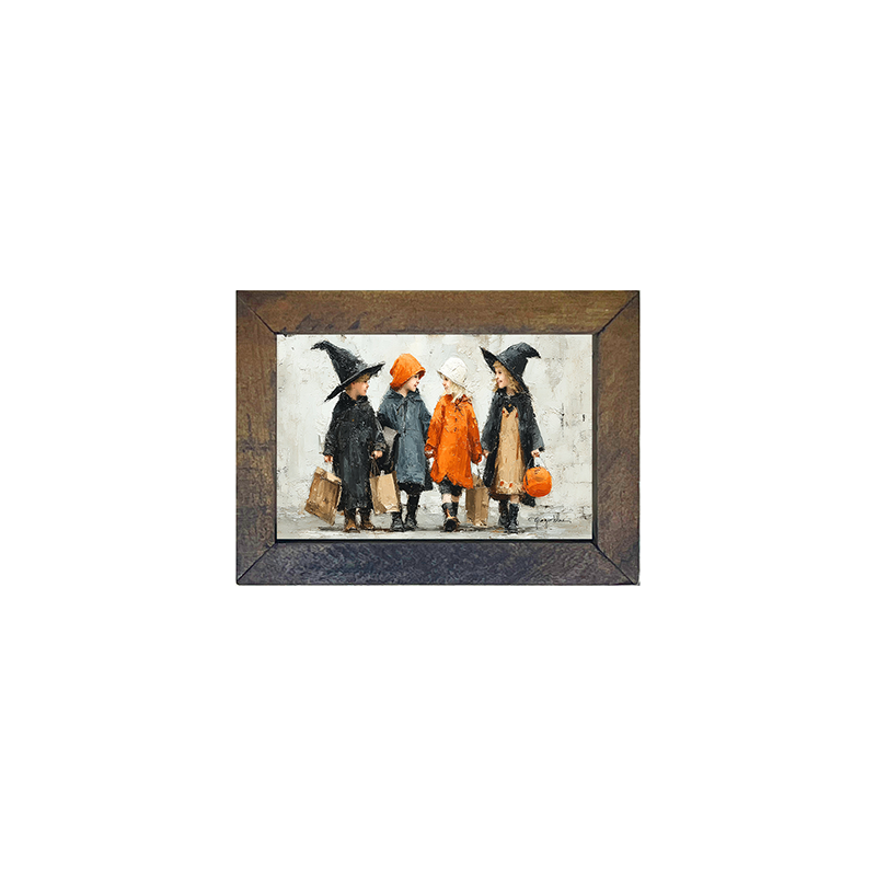 Halloween Children Trick or Treating - Horizontal Frame