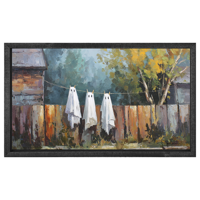 Ghost Costumes Drying - Horizontal Frame