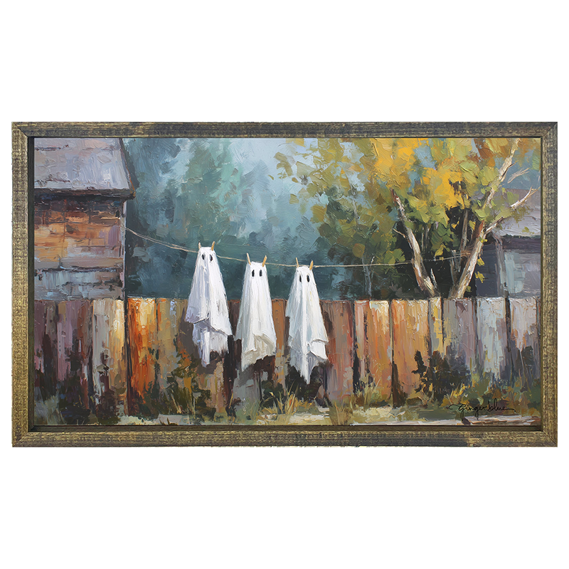 Ghost Costumes Drying - Horizontal Frame