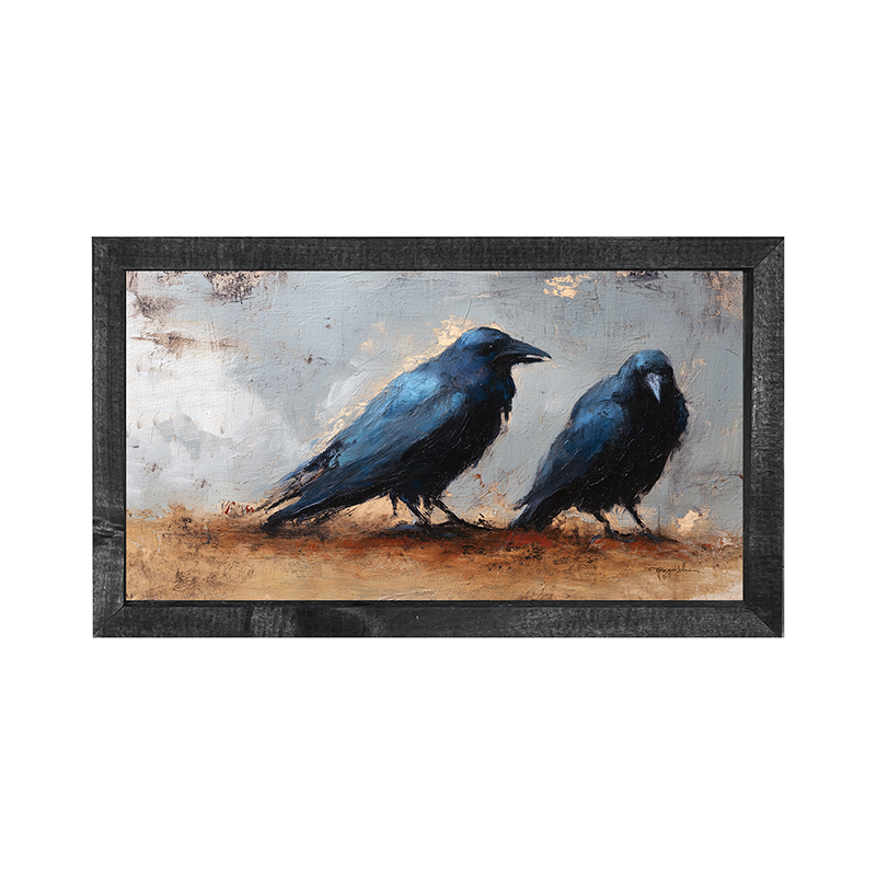 Two Crows - Horizontal Frame