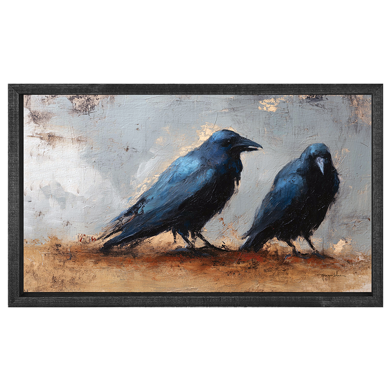 Two Crows - Horizontal Frame