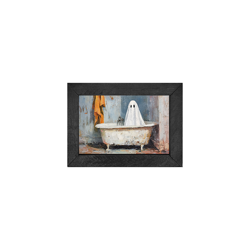 Ghost taking a Bath - Horizontal Frame