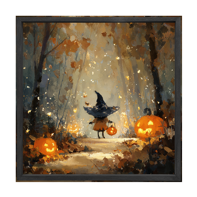 Halloween Friends - Witch on Forest Path