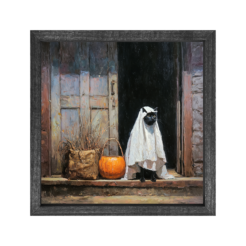 Trick or Treating Pets - Cat at the Door