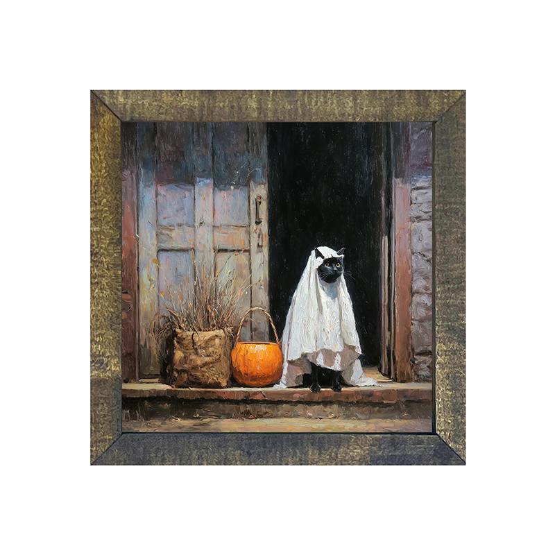 Trick or Treating Pets - Cat at the Door