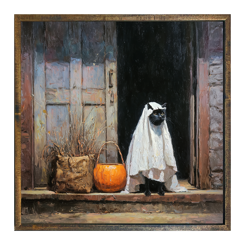 Trick or Treating Pets - Cat at the Door