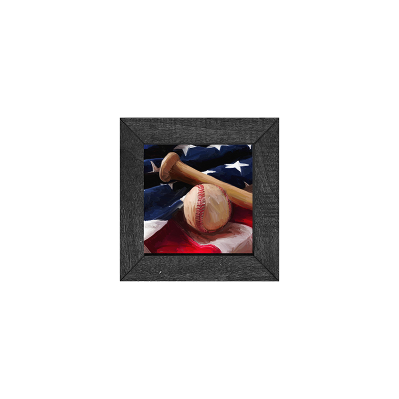 Flag with Baseball