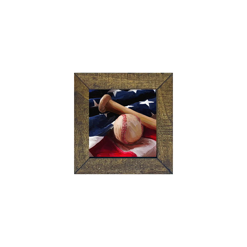 Flag with Baseball