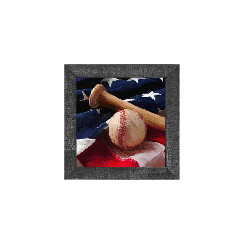 Flag with Baseball