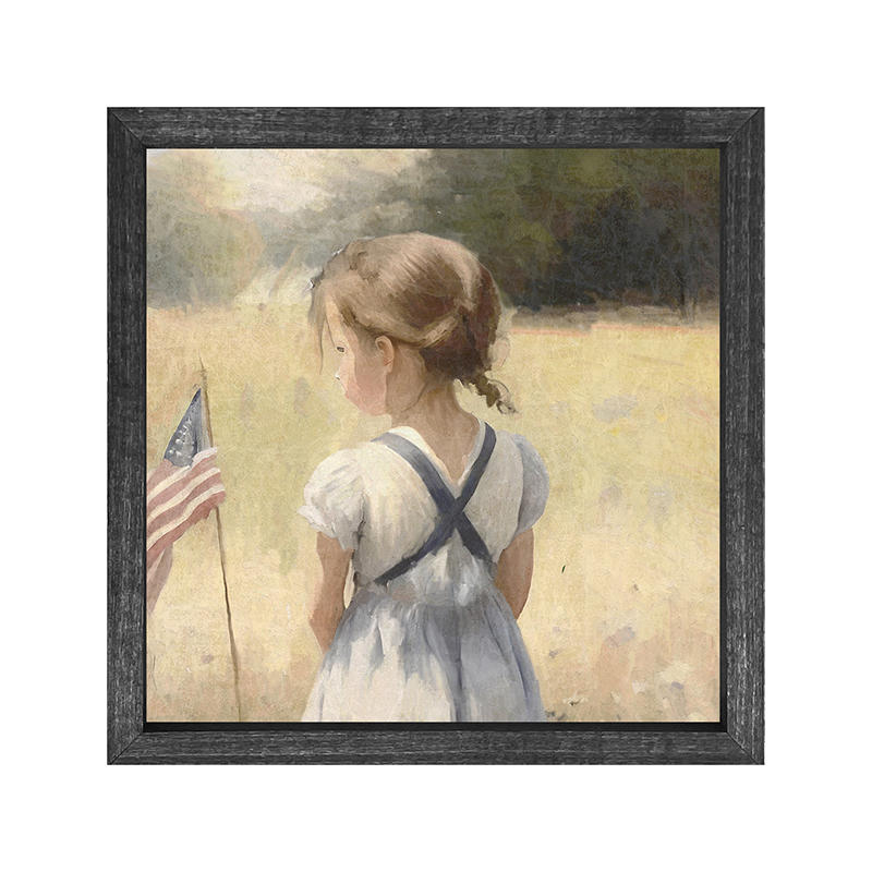 Girl with Flag