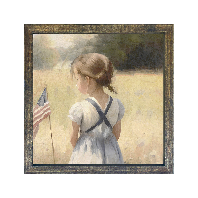 Girl with Flag