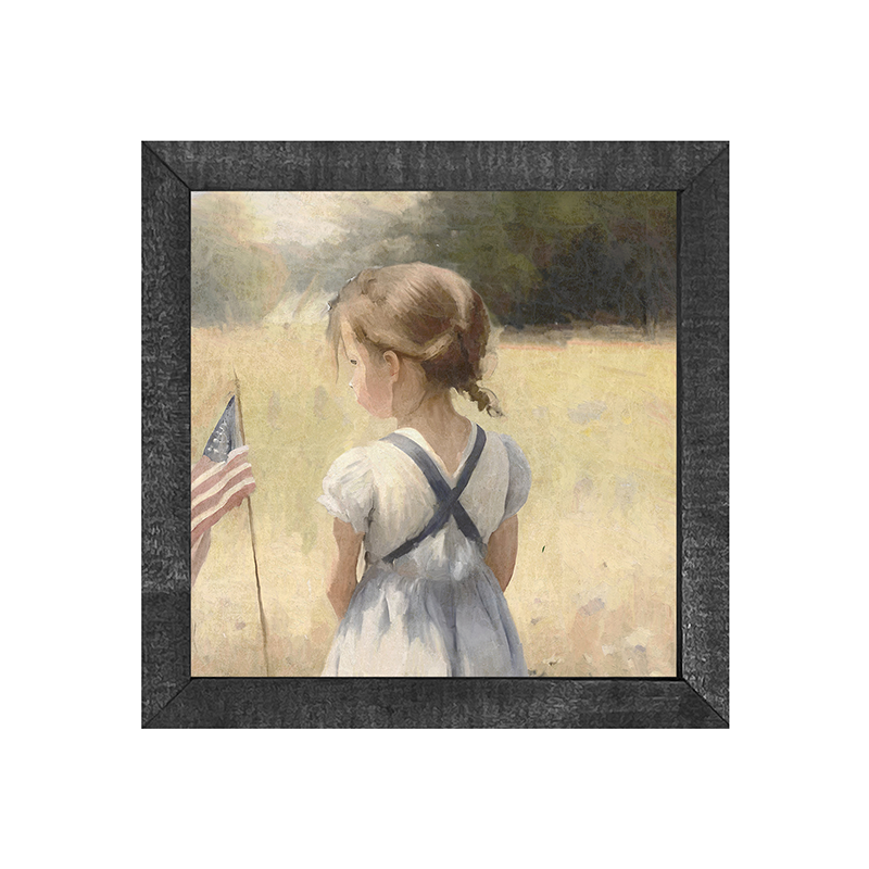Girl with Flag